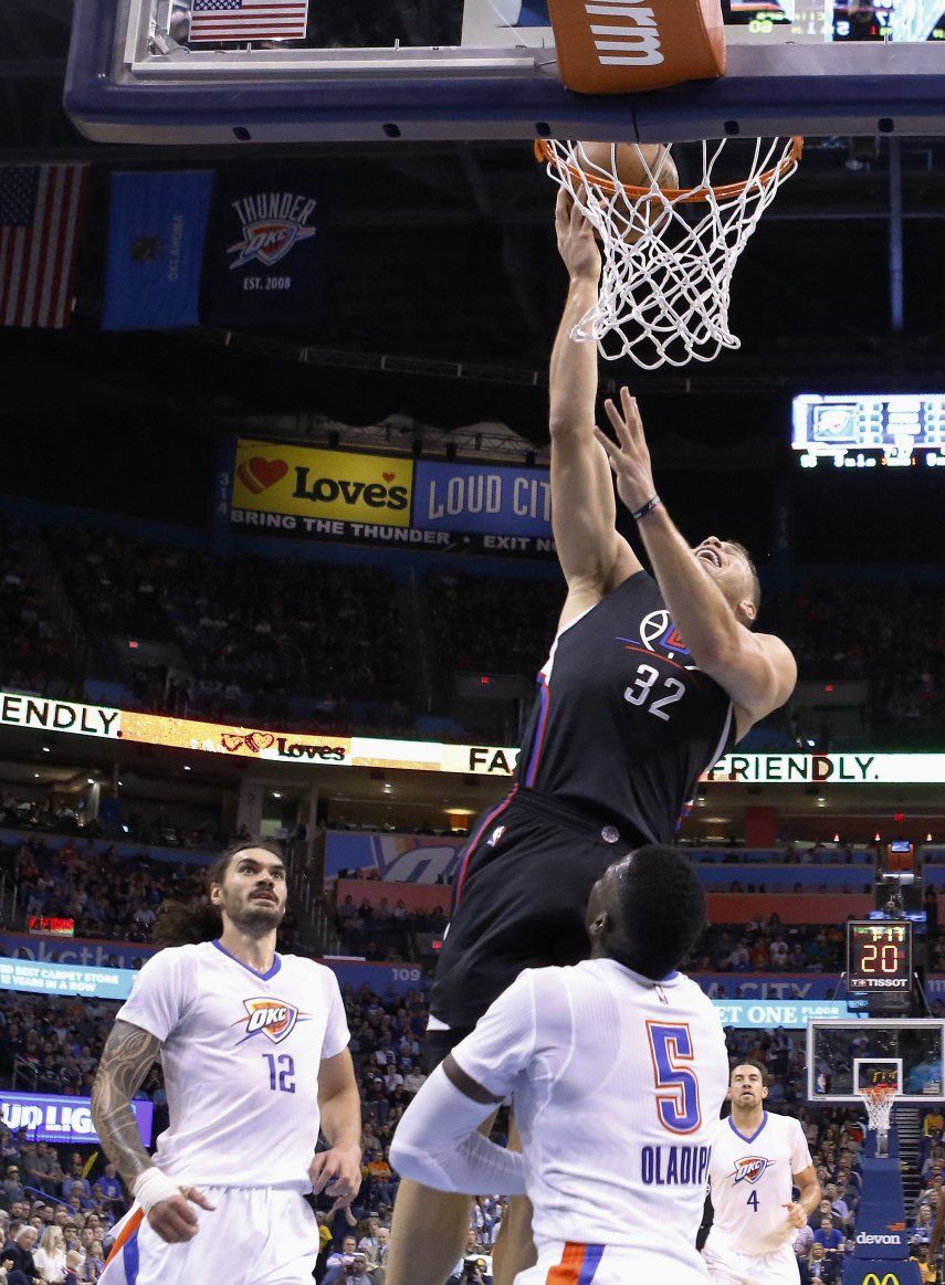 Clippers vence al Thunder con 25 puntos de Blake Griffin