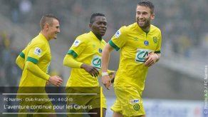 Nantes frena a club modesto en Copa francesa