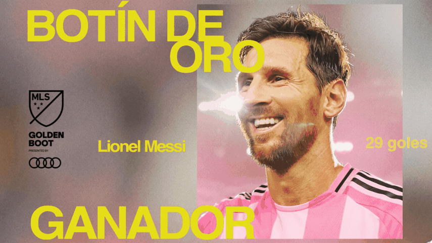 Lionel Messi ganó su primer Botín de Oro de MLS