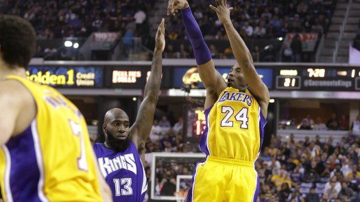 Kings ganan a Lakers en último juego de Kobe en Sacramento
