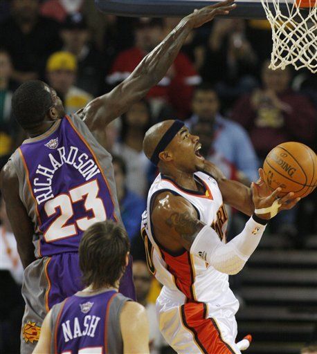 NBA: Warriors 132, Suns 127; Maggette y Ellis anotan 33 puntos