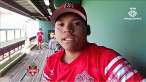Alex Vargas, lanzador de la novena de Coclé en el Béisbol Juvenil 2023.