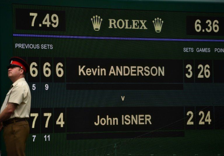 Kevin Anderson accede a final de Wimbledon tras más de 6 horas y media de duelo ante Isner