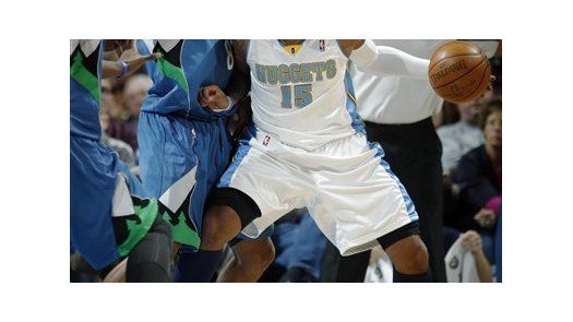 NBA: Nuggets 105, Timberwolves 94; Anthony anota 24 en regreso