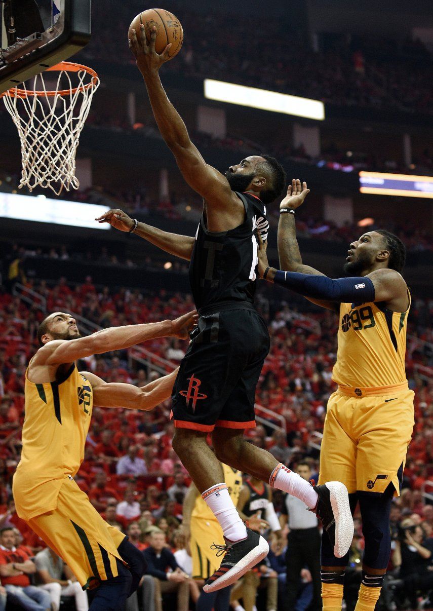 Harden anota 41 puntos y Rockets gana 1ro de serie ante Jazz