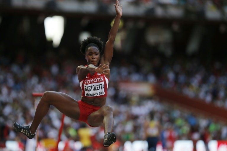 La estadounidense Bartoletta, campeona mundial de salto de longitud