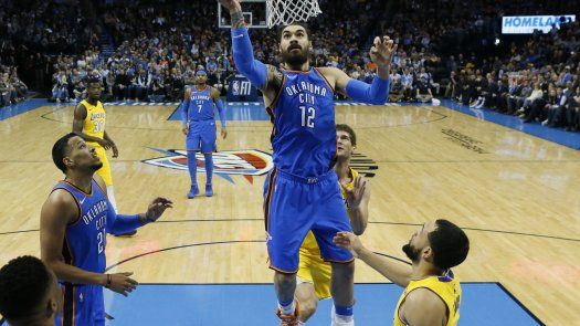 Anthony y Adams llevan a Thunder a paliza sobre Lakers