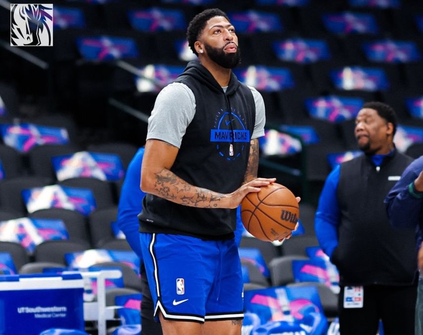 NBA: Mavericks pierden a Anthony Davis para duelo ante Pistons