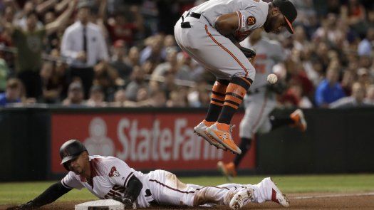 Escobar pega 2 triples, Jones 3 hits, Arizona gana a Orioles