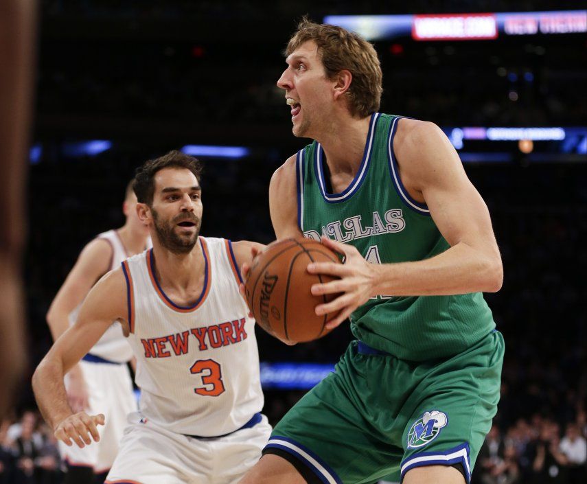 Nowitzki y Mavs superan a Porzingis y Knicks