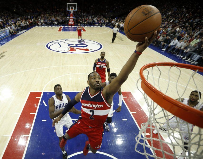 Wall comanda victoria de Wizards ante 76ers