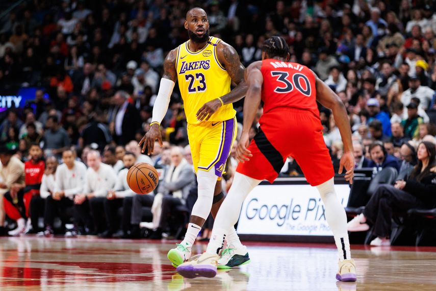 NBA: Anthony Davis y LeBron James lideran triunfo de Lakers ante Raptors