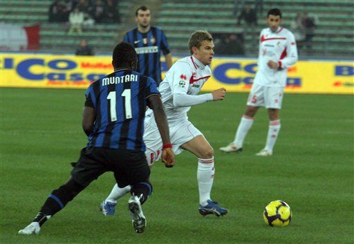 Inter iguala 2-2 con Bari en el fútbol italiano