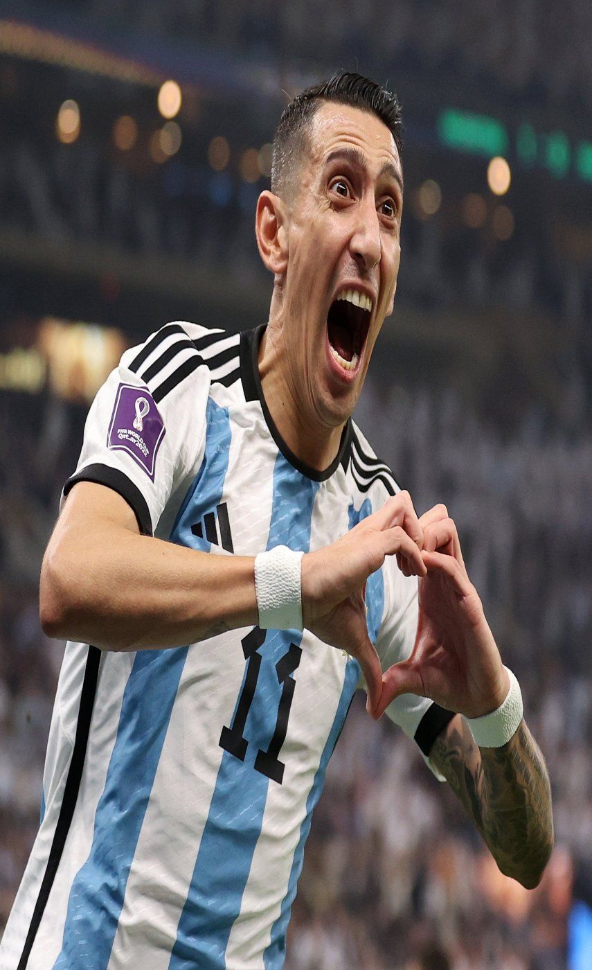 &nbsp;Qatar 2022: Di María llora después de anotar en la final