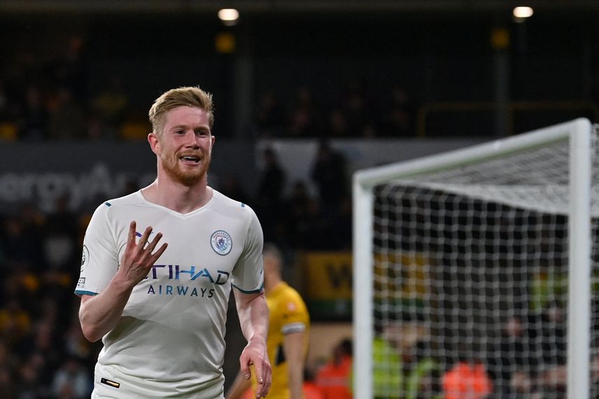 Kevin De Bruyne lidera goleada del Manchester City ante Wolves