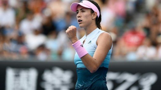 Las tenistas españolas Muguruza y Suárez ganan en el Abierto de Australia