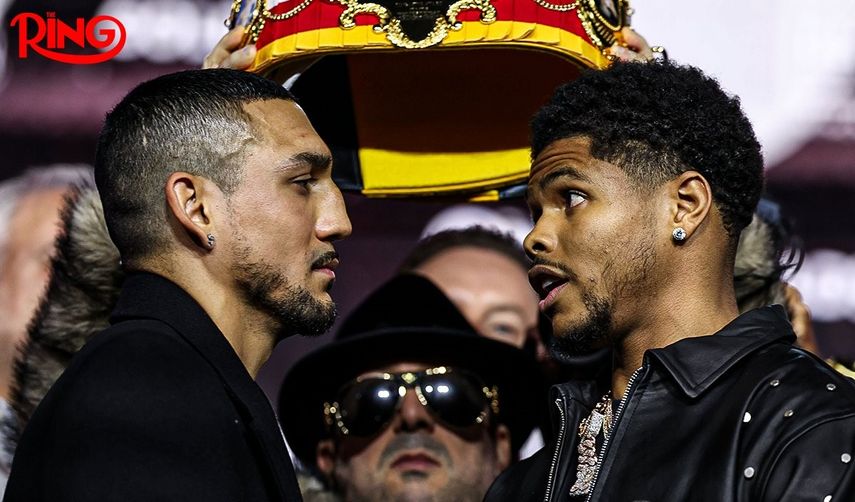 Intenso cara a cara entre Shakur Stevenson y Teófimo López