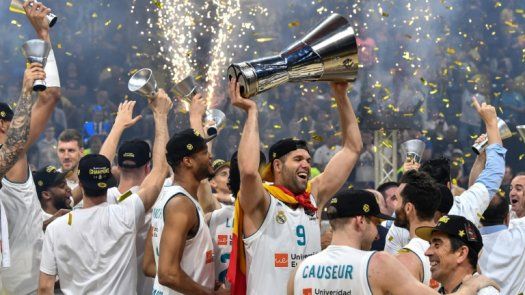 Real Madrid gana la Euroliga de básquetbol con 85-80 ante Fenerbahçe