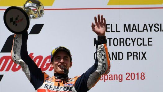El español Marc Márquez (Honda) gana el Gran Premio de Malasia de MotoGP