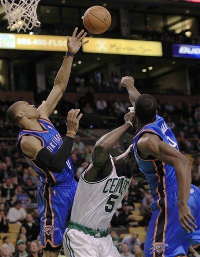 NBA: Thunder 89, Celtics 84; Oklahoma City gana sin Durant