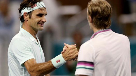 Federer vence a Shapovalov y juega contra Isner la final de Masters 1000 de Miami