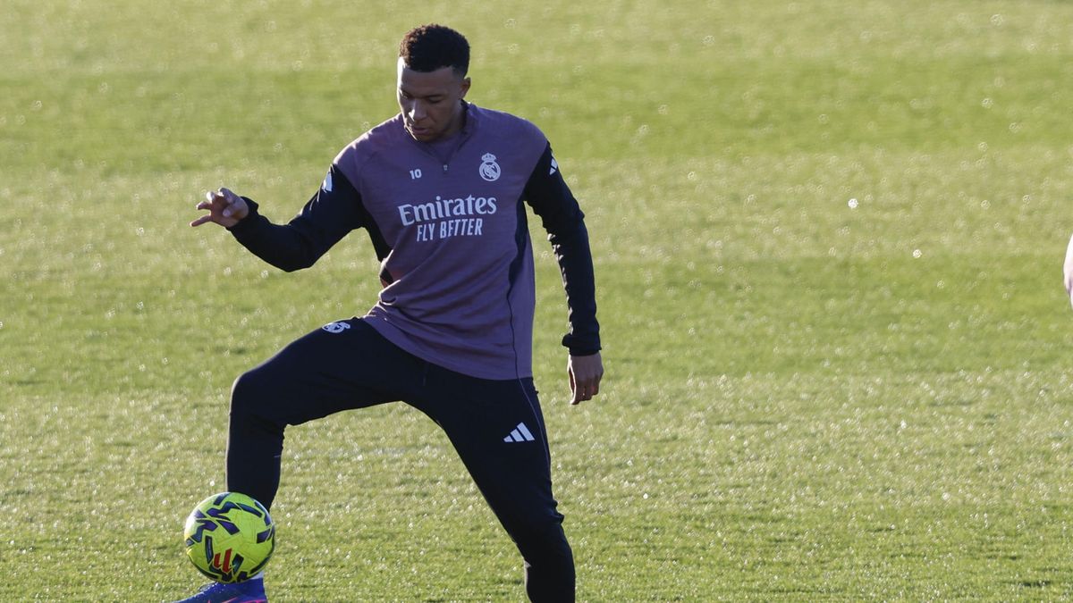 Kylian Mbappé regresó a los entrenamientos con el Real Madrid para Champions