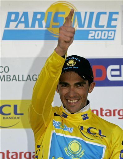 Contador es lí­der de la Parí­s-Niza