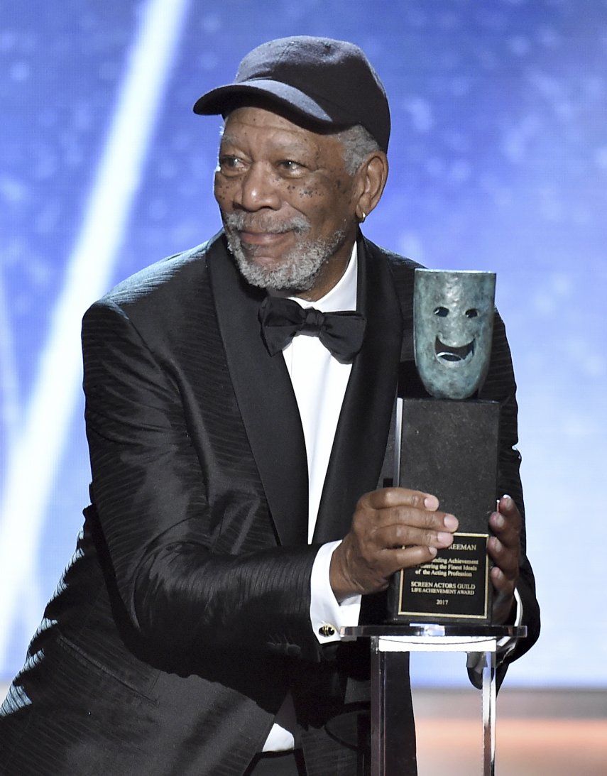 Morgan Freeman recibe el premio a la trayectoria en los SAG