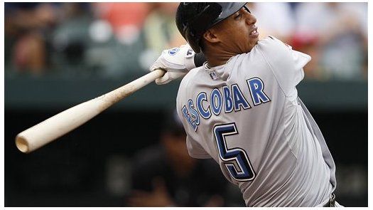 MLB: Azulejos 8, Orioles 6; Escobar batea 4 hits