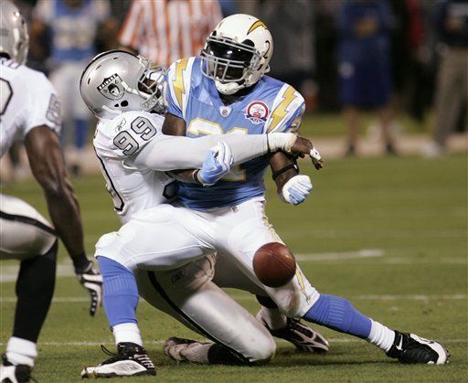 Tomlinson se perderí­a partido de Chargers contra Ravens