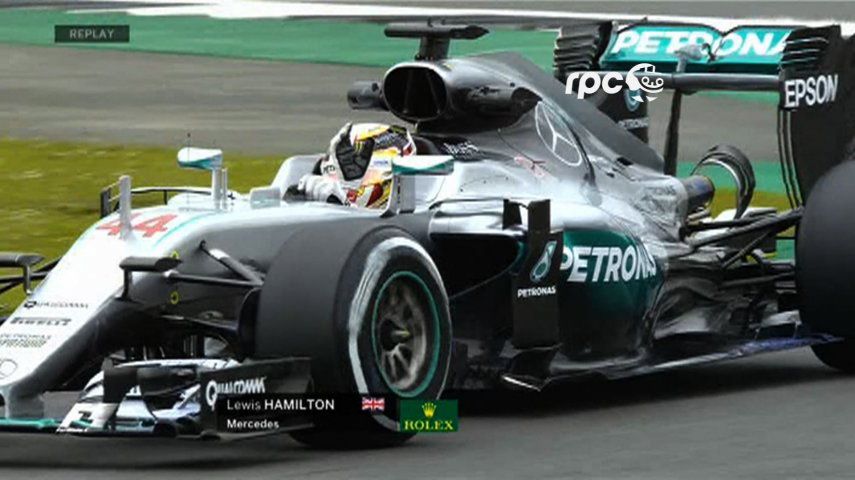 Hamilton brilla en casa y manda en los libres del GP de Gran Bretaña