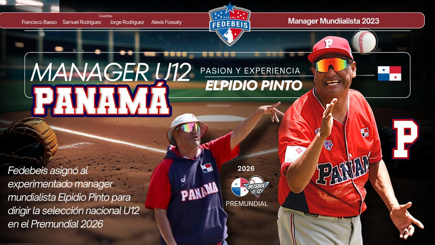 Premundial de Béisbol U12: Elpidio Pinto liderará a la novena de Panamá