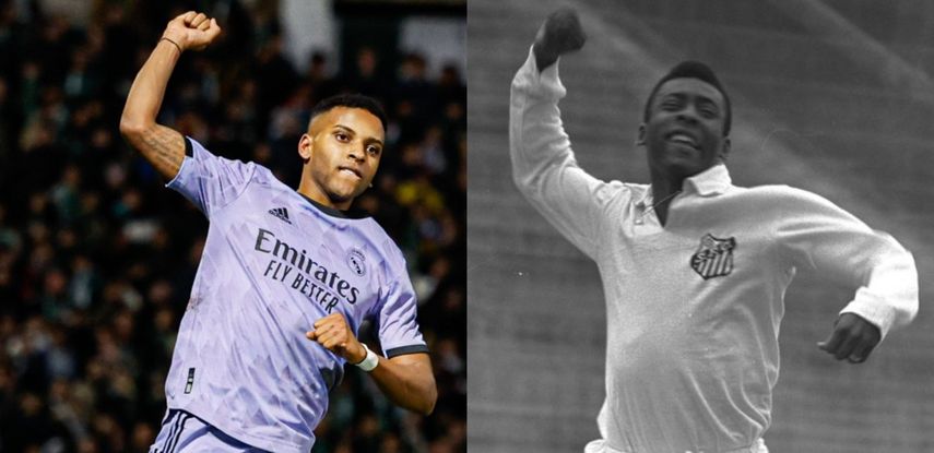 Rodrygo Goes dedica y celebra gol como Pelé