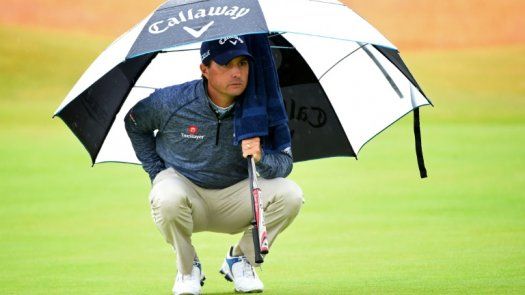 Kisner y Zach Johnson colideran el Abierto Británico, Woods en el par