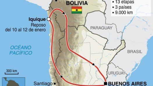 Argentina abre y cierra el Dakar-2015, que pasa por Chile y Bolivia