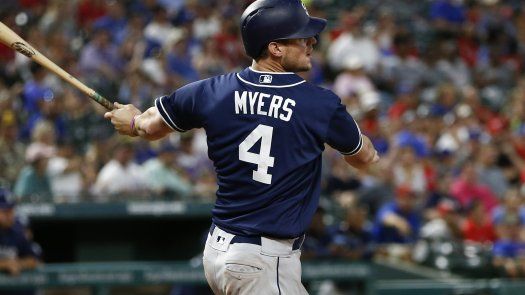 Padres vencen 3-2 a Rangers; Myers y Renfroe batean dobletes