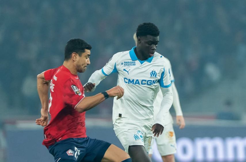 Olympique Marsella cae ante el Lille con gol de Mbappé y Amir Murillo estuvo en la banca