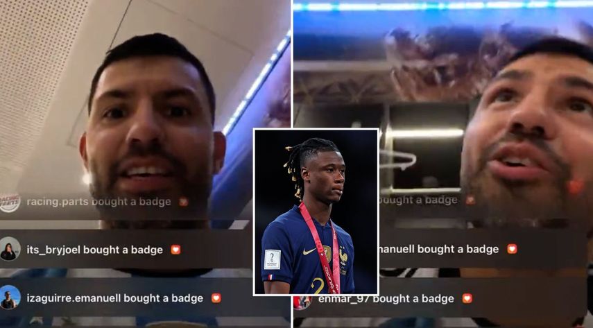 Qatar 2022: Sergio Agüero se burla de Camavinga en celebración