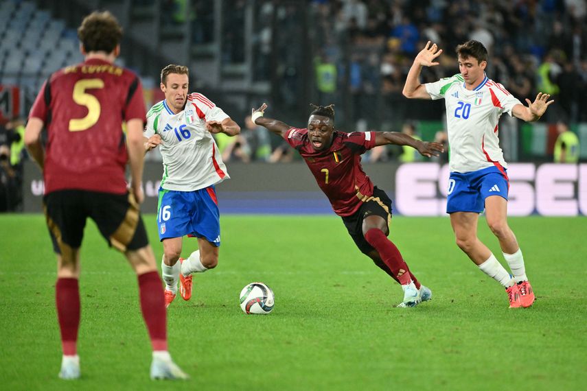 Nations League: Italia y Bélgica empatan en Roma