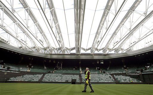 Nuevo techo en Wimbledon podrí­a producir partidos de noche