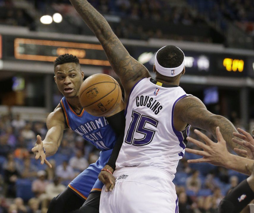 Westbrook logra triple-doble y Thunder gana a Kings