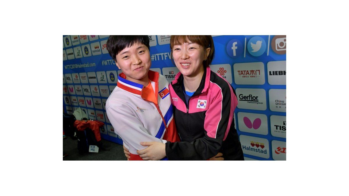 Las Coreas juegan unidas en el Mundial de tenis de mesa pero caen ante Japón
