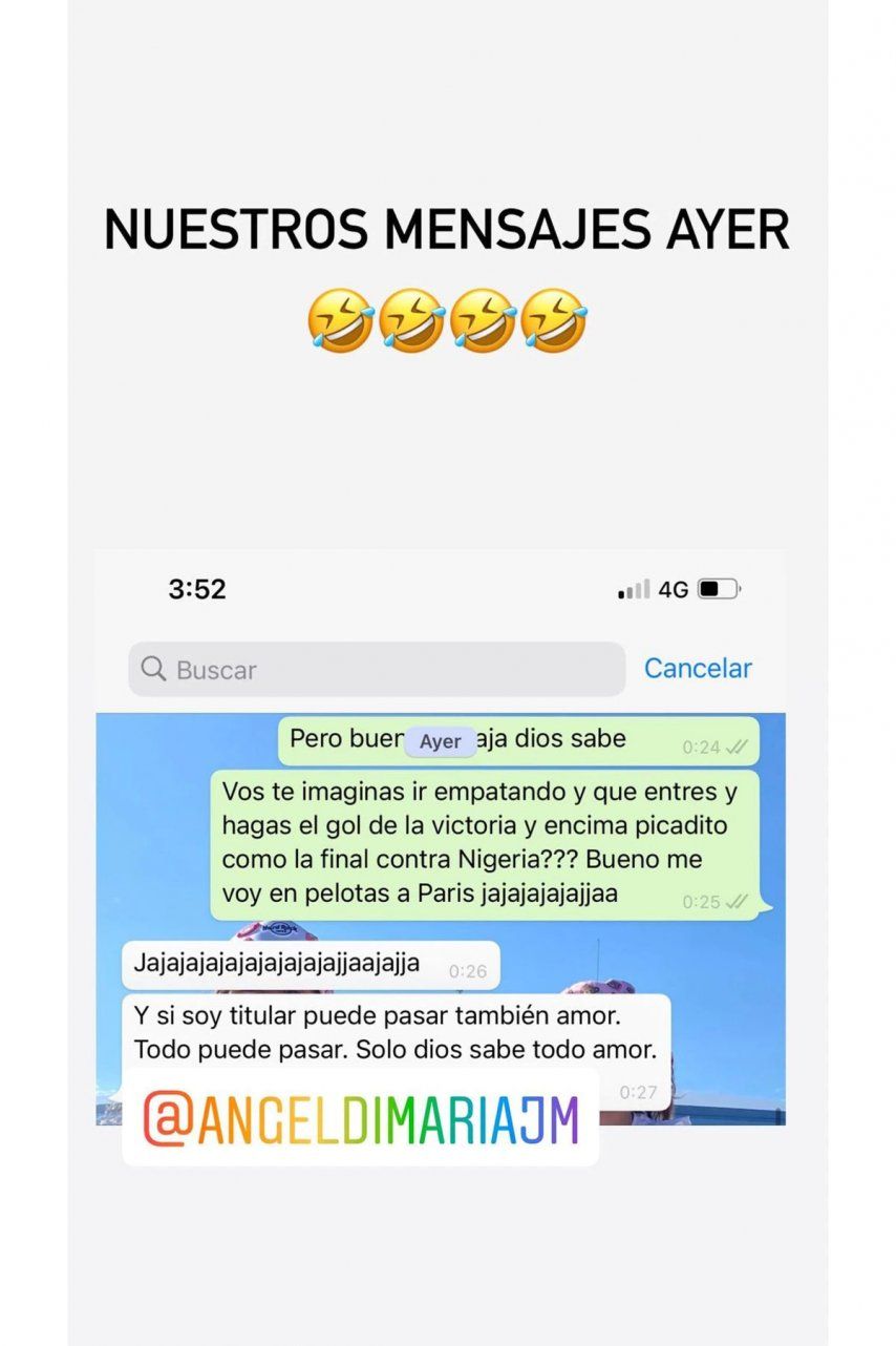 La confesión de la esposa de Ángel Di María: Me voy desnuda a París