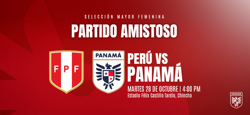 Panamá Femenina enfrentará a Perú en partido amistoso