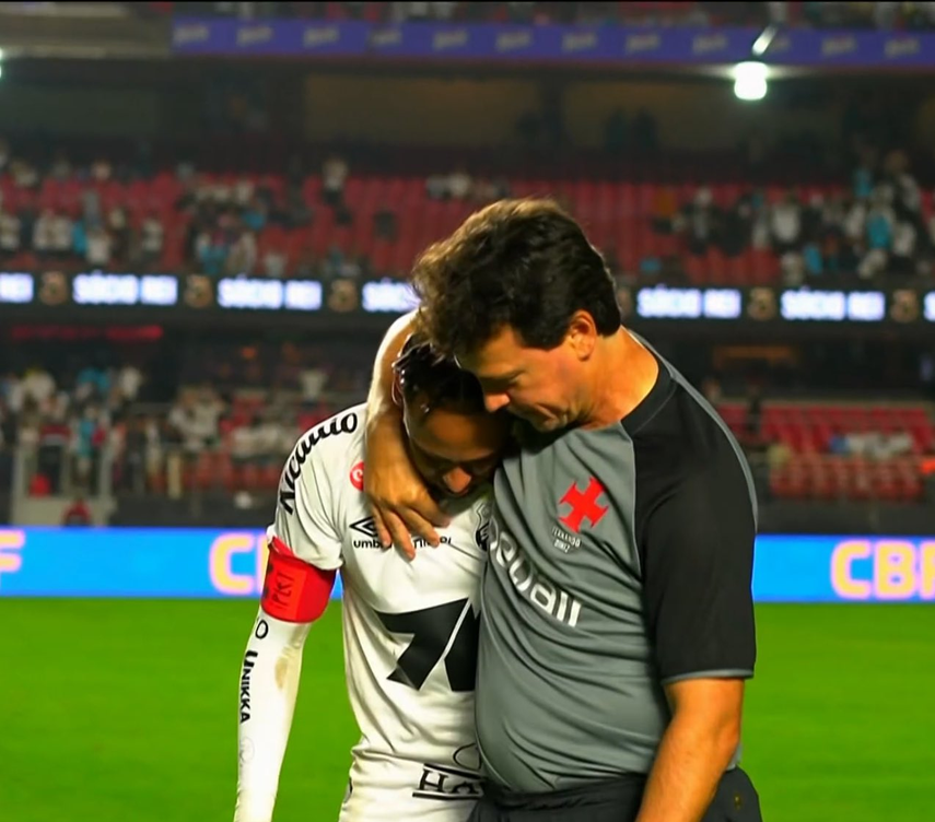 Neymar Jr rompió en llanto tras sufrir goleada histórica en el Brasileirao