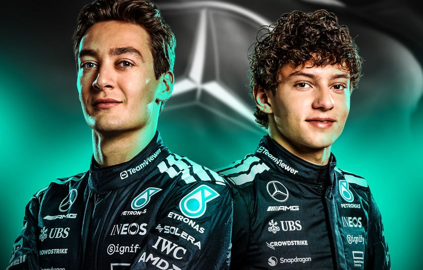 Fórmula 1: George Russell y Kimi Antonelli renuevan con Mercedes