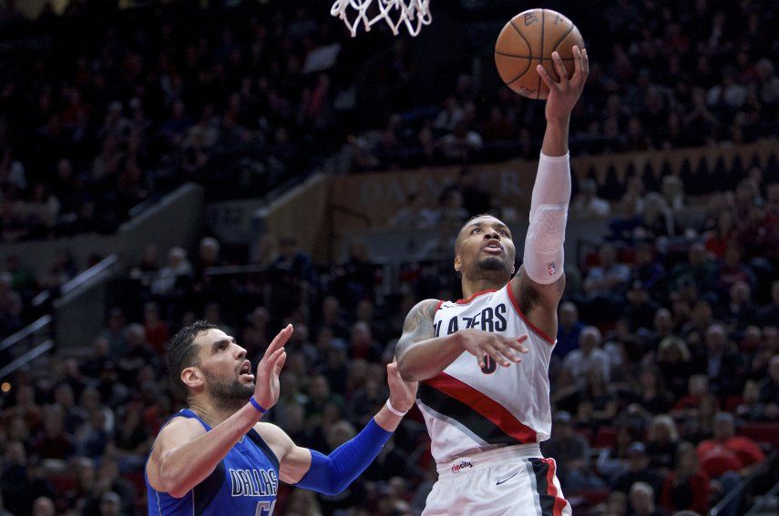 Lillard y los Blazers derrotan 117-108 a los Mavericks