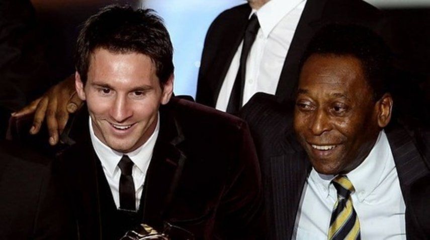 Lionel Messi le dice adiós a O Rei Pelé