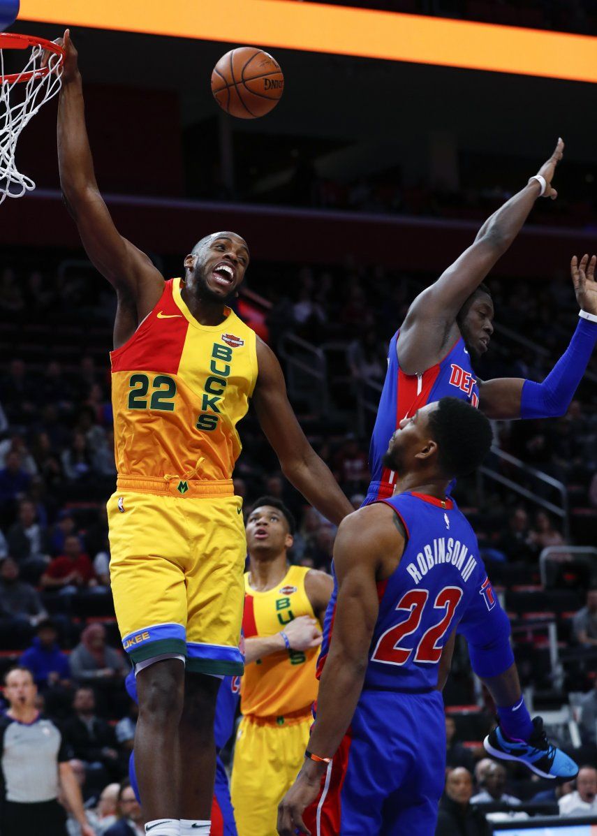 Bucks ganan 115-105 a Pistons; siguen sin derrota al hilo