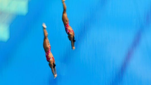 Mexicanas Paola Espinosa y Melany Hernández ganan bronce en clavados 3 m sincronizados
